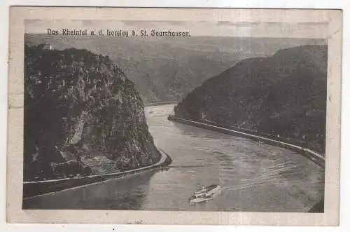 [Ansichtskarte] GERMANY -  Das Rheintal a. d. Loreley b. St. Goarshausen. 