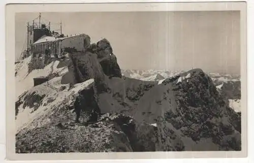 [Ansichtskarte] GERMANY - Bayerische Zugspitzbahn - Blick von der Bergstation auf Münchener Haus. 