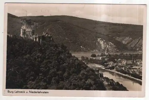 [Ansichtskarte] GERMANY -  Burg Lahneck u. Niederlahnstein. 