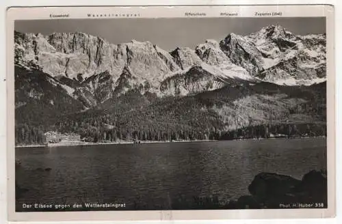 [Ansichtskarte] GERMANY - der Eibsee gegen den Wettersteingrat. 