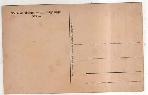 [Ansichtskarte] GERMANY - Weissmainfelsen - Fichtelgebirge. 