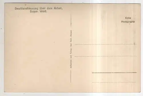 [Ansichtskarte] GERMANY - Gewitterstimmung über dem Arber - Bayer. Wald. 