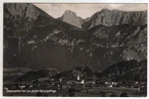 [Ansichtskarte] GERMANY - Oberaudorf am Inn gegen Kaisergebirge. 