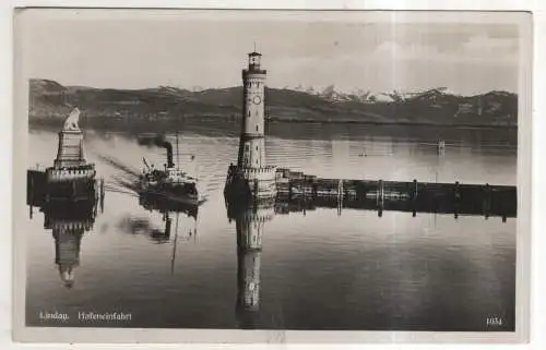 [Ansichtskarte] GERMANY - Lindau - Hafeneinfahrt. 