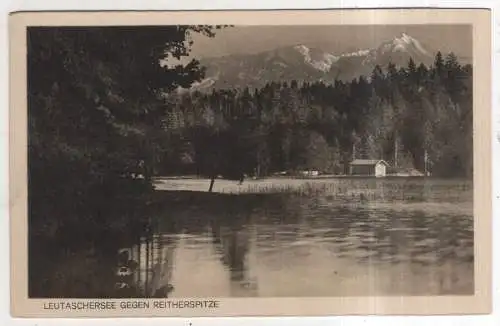 [Ansichtskarte] AUSTRIA - Leutaschersee gegen Reitherspitze. 