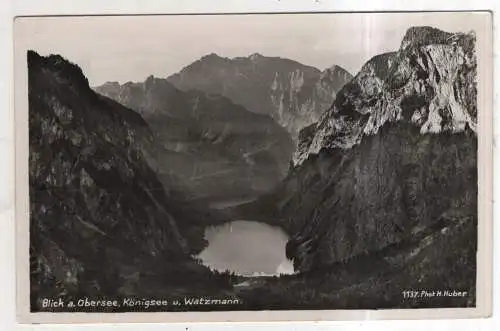 [Ansichtskarte] GERMANY - Blick a. Obersee - Königsee u. Watzmann. 