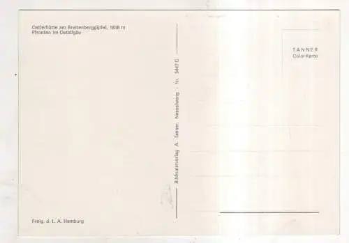 [Ansichtskarte] GERMANY - Pfronten im Ostallgäu - Osterhütte am Breitenberggipfel. 