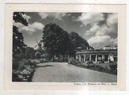 [Ansichtskarte] GERMANY - Bremen - Café Hillmann mit Blick zur Mühle. 