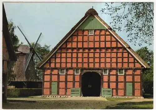 [Ansichtskarte] GERMANY - Museumsdorf Cloppenburg - Niederdeutsches Hallenhaus. 