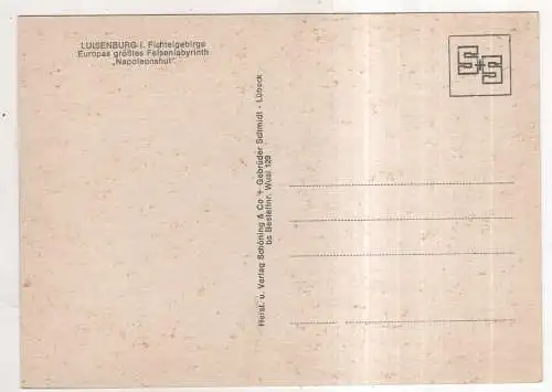 [Ansichtskarte] GERMANY - Luisenburg i. Fichtelgebirge - Napoleonshut. 