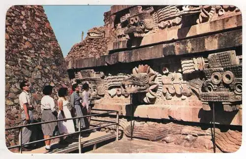 [Ansichtskarte] MEXICO - Teothiuacan - El Templo de Quetzalcoatl. 