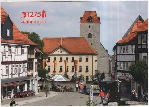 [Ansichtskarte] GERMANY - Schöningen - Serie zum Stadtjubiläum 1275 Jahre - Schöninger Markt. 