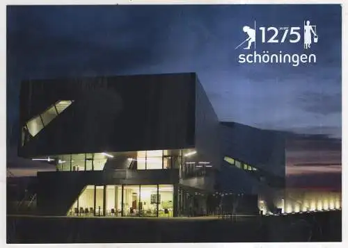 [Ansichtskarte] GERMANY - Schöningen - Serie zum Stadtjubiläum 1275 Jahre - Forschungsmuseum Schöningen paläton. 