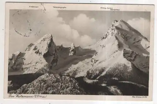 [Ansichtskarte] GERMANY - Der Watzmann. 