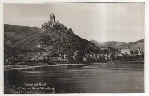 [Ansichtskarte] GERMANY - Cochem a. d. Mosel mit Burg und Ruine Winneburg. 