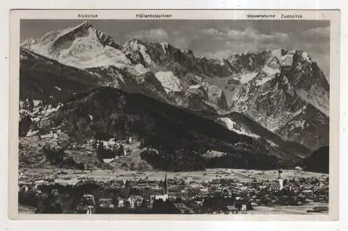 [Ansichtskarte] GERMANY - Garmisch-Partenkirchen mit Zugspitzmassiv. 