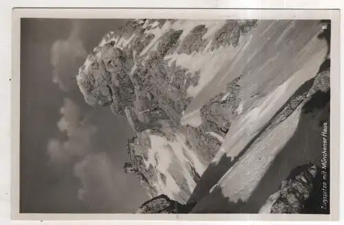 [Ansichtskarte] GERMANY - Zugspitze mit Münchener Haus. 