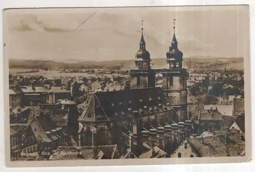 [Ansichtskarte] GERMANY - Bayreuth - Blick auf die Marktkirche. 