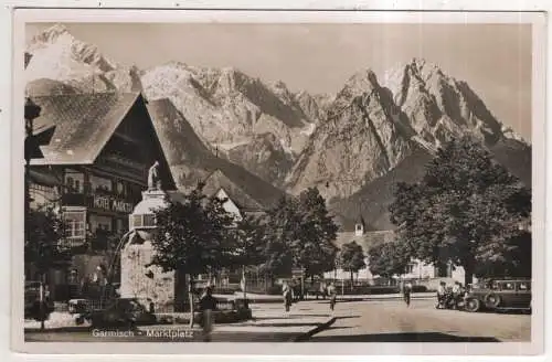 [Ansichtskarte] GERMANY - Garmisch - Marktplatz. 