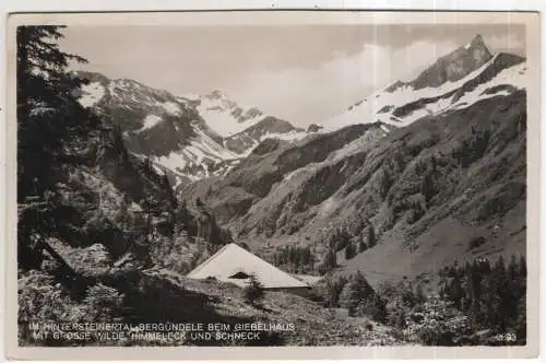 [Ansichtskarte] GERMANY - Im Hintersteinertal - Bergündele beim Giebelhaus mit Grosse Wilde, Himmeleck und Schneck. 