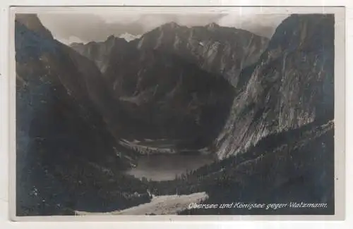 [Ansichtskarte] GERMANY - Obersee und Königsee gegen Watzmann. 