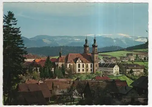 [Ansichtskarte] GERMANY - St. Peter im Schwarzwald mit Seminar- und Pfarrkirche. 