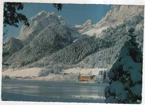 [Ansichtskarte] GERMANY -  Winter am Hintersee bei Berchtesgaden mit Reieralpe. 