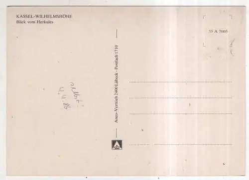 [Ansichtskarte] GERMANY - Kassel - Wilhelmshöhe - Blick vom Herkules. 
