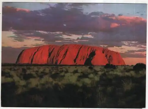 [Ansichtskarte] AUSTRALIA - Ayers Rock at Sunset. 