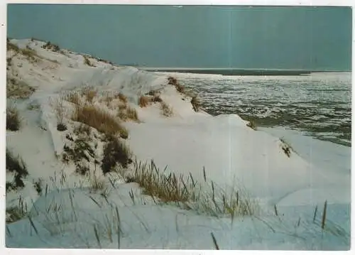 [Ansichtskarte] GERMANY - Verschneite Dünen am Watt. 