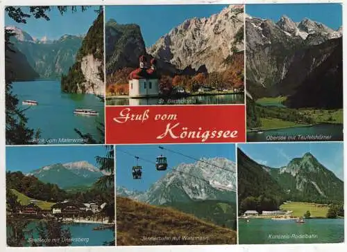 [Ansichtskarte] GERMANY - Gruß vom Königssee. 