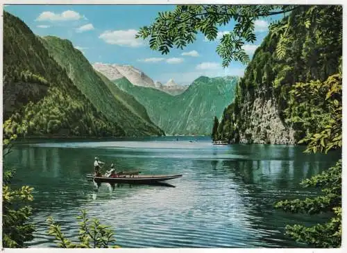 [Ansichtskarte] GERMANY - Berchtesgadener  Land - Blick vom Malerwinkel auf Königssee. 