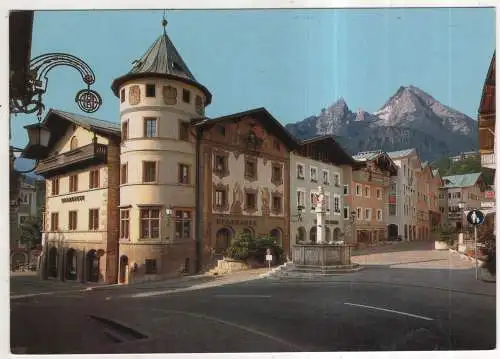 [Ansichtskarte] GERMANY - Berchtesgaden - Marktplatz mit Watzmann. 