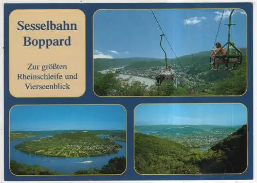 [Ansichtskarte] GERMANY - Boppard - Sesselbahn. 