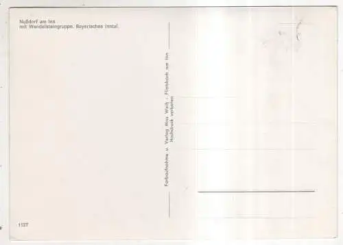 [Ansichtskarte] GERMANY - Nußdorf am Inn mit Wendelsteingruppe - Bayerisches Inntal. 