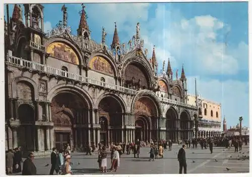 [Ansichtskarte] ITALY - Venezia - Basilica di S. Marco - Notturno. 