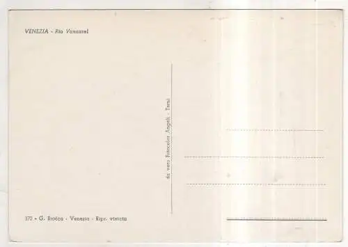 [Ansichtskarte] ITALY - Venezia - Rio Vanaxsel. 