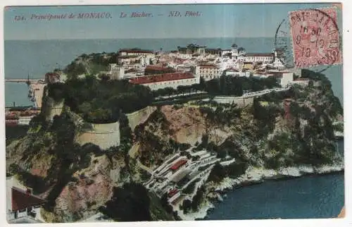 [Ansichtskarte] MONACO - Le Rocher. 