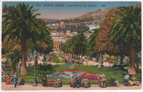 [Ansichtskarte] MONACO - Monte-Carlo - Les Jardins du Casino. 