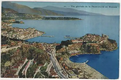 [Ansichtskarte] MONACO - Vue générale. 