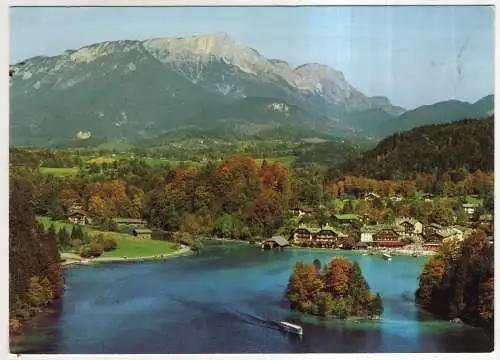 [Ansichtskarte] GERMANY - Königssee mit Seeplatz und Untersberg. 