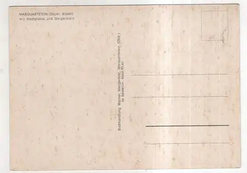 [Ansichtskarte] GERMANY - Marquartstein / Bayer. Alpen mit Hochplatte und Geigelstein. 