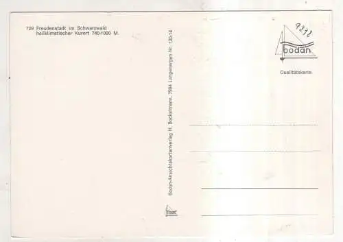 [Ansichtskarte] GERMANY - Freudenstadt im Schwarzwald. 