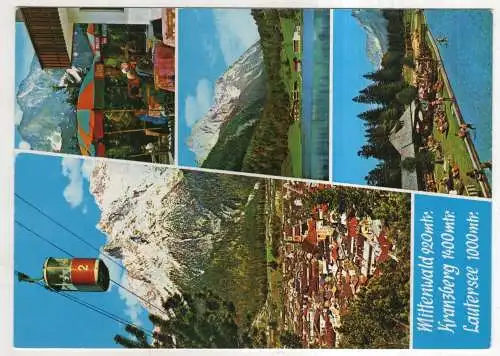 [Ansichtskarte] GERMANY - Mittenwald - Kranzberg - Lautersee. 