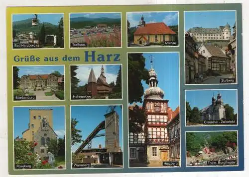 [Ansichtskarte] GERMANY - Grüße aus dem Harz. 