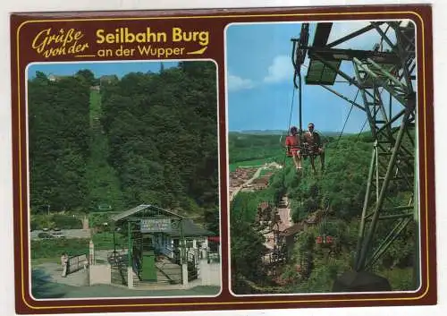 [Ansichtskarte] GERMANY - Schloss Burg a. d. Wupper -Seilbahn. 