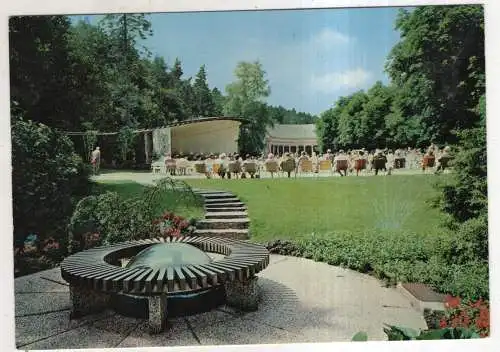 [Ansichtskarte] GERMANY - Bad Wildungen - Wandelhalle mit Musikpavillon im Kurpark. 