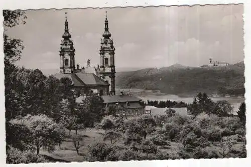 [Ansichtskarte] GERMANY - Basilika Vierzehnheiligen mit Blick auf  Schloß Banz. 