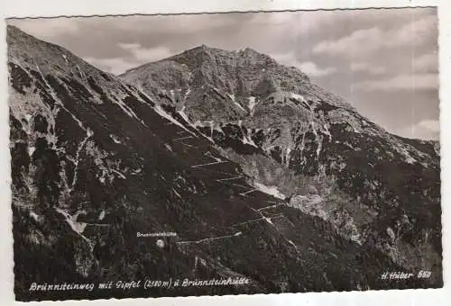 [Ansichtskarte] GERMANY - Brunnsteinweg mit Gipfel u. Brunnsteinhütte. 