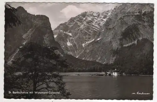 [Ansichtskarte] GERMANY  - St. Bartolomä mit Watzmann-Ostwand. 